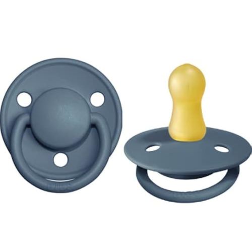 BIBS Pacifiers - De Lux Collection | BPA-Free Baby Pacifier | Made in Denmark | Set of 2 Petrol Color Premium Soothers | Size 0-6 Months