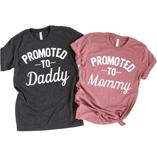 Southern Sisters Promoted to Mommy or Daddy Birth Announcement Shirts