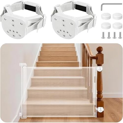 2Pcs Baby Gate Stair Railing Banister Adapter, Mounting Kit for Stairway
