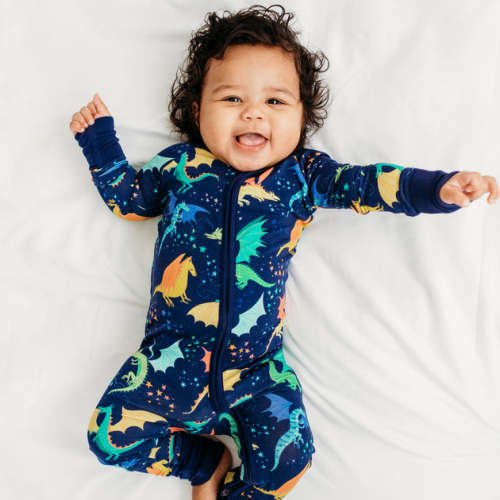 Bamboo Viscose Zip Romper Pajamas | Little Sleepies