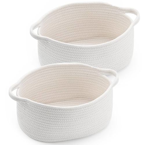 Amazon.com : Happyiren Cute Woven Storage Basket with Handle, Baskets for Gifts Empty, Gift Baskets for Birthday Baby Shower Raffle Burr Fundraiser, Decorative Organizer Box for Baby Toy Pet, 13" D x 8" W x 6" H : Baby