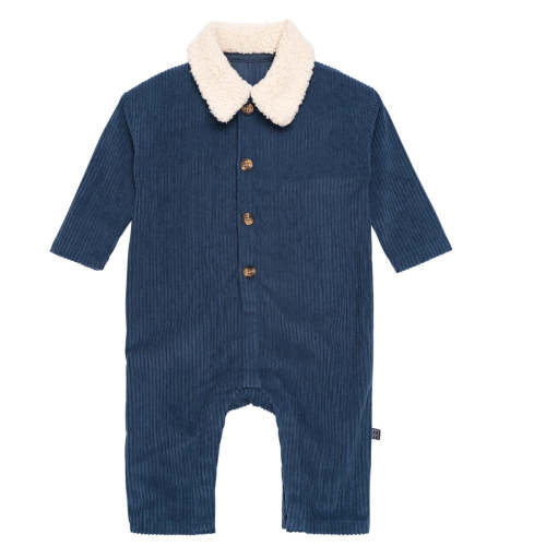 Baby Boys Navy Sherpa Collar Corduroy Romper – Gerber Childrenswear