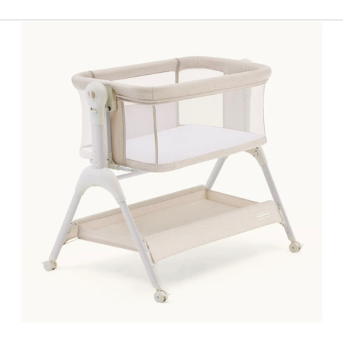 HARPPA Cuddly Sway | 3-in-1 Rocking Baby Bassinet & Bedside Sleeper with Anti-Reflux Mattress for Newborns | Attaches to Bed, Adjustable Height, Tool-Free Setup, Portable Wheels, CPSC Certified, Gentle Rocking Motion | Ideal for Infants, Safe Co-Sleeping