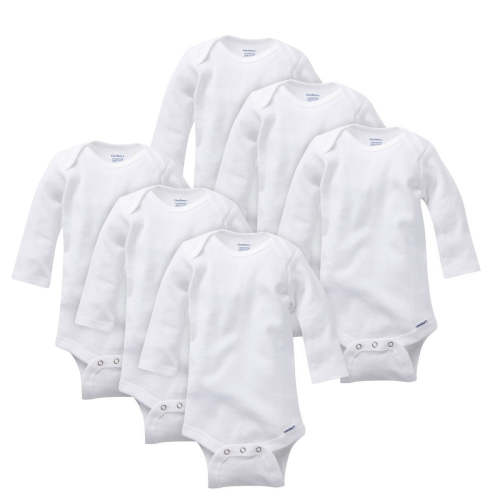 Onesies® Baby 6-Pack White Long Sleeve Bodysuits – Gerber Childrenswear