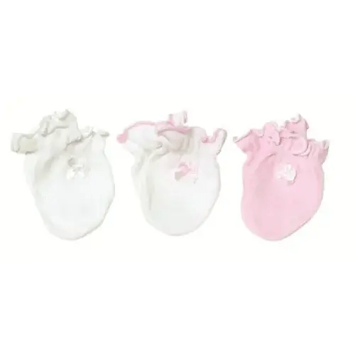 Playette 3 Pack Mitten Preemie Pink | Baby Bunting AU