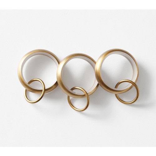 Quiet Glide Curtain Round Rings - Set of 10