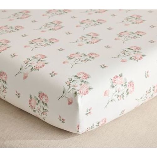Bria Hammel Roses Organic Crib Fitted Sheet , Multi