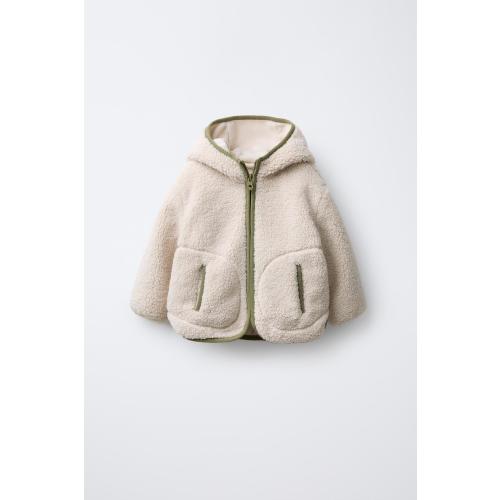 FLEECE JACKET - Ecru | ZARA United States