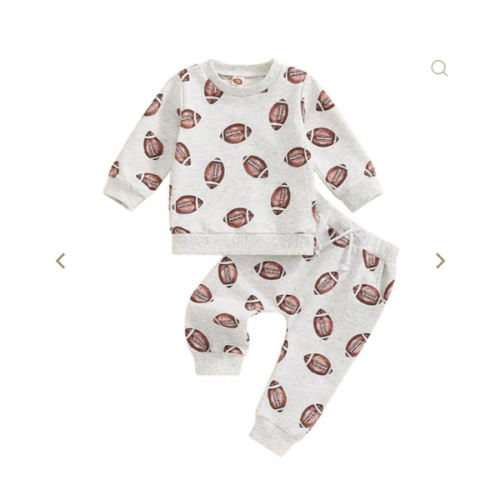Football Print Sweatsuit – The Ollie Bee