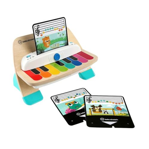 Baby Einstein and Hape Magic Touch Piano Wooden Musical Toddler Toy, Age 6 Months and Up