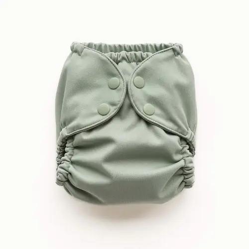 Reusable Diapers: Outer Cover + Swim Diaper - Sea Glass, Size 1 (7-17 Lbs)