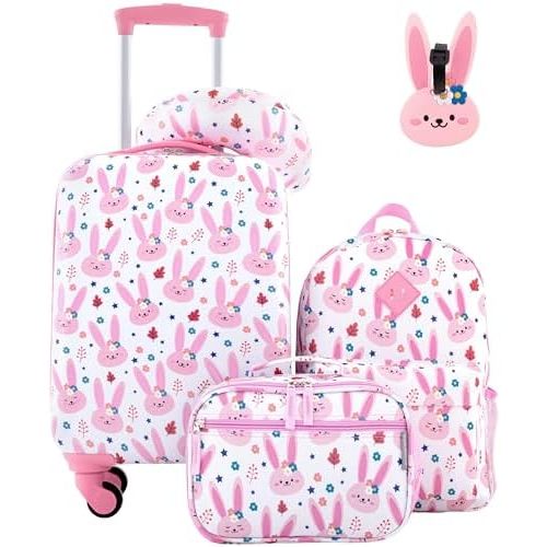 Travelers Club 5 Piece Kids' Luggage Set, Bunny