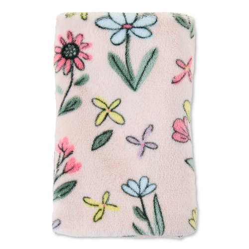 Parent's Choice Multicolor Floral Plush Baby Blanket
