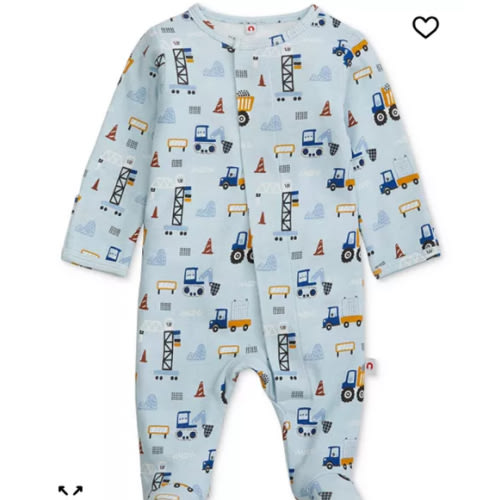 Baby Cotton Magnetic Footed Coverall