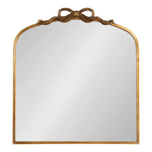 House of Hampton® Cottle Ornate Ribbon Arched Mirror | Wayfair