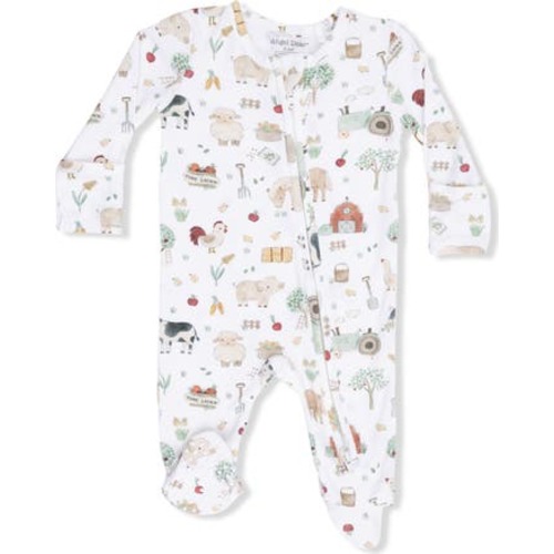 Cute Farm Animals Footie, 3-6M