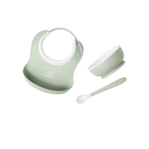 Baby Bjorn Feeding 3 Piece Set - Powder Green