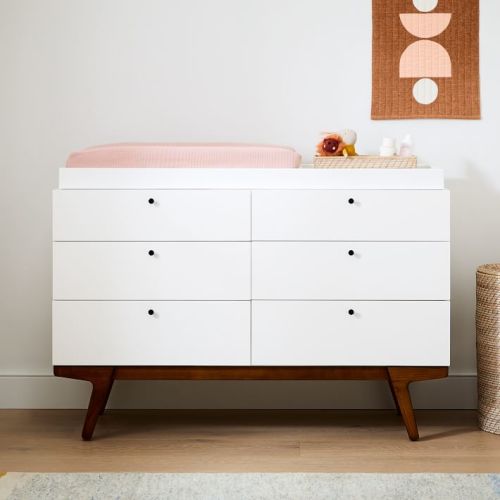 Modern 6-Drawer Changing Table (54")
