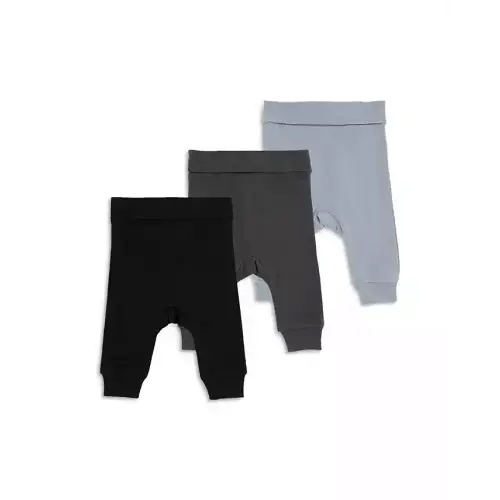 Boys' Knit Cotton Pants, 3 Pack - Baby
