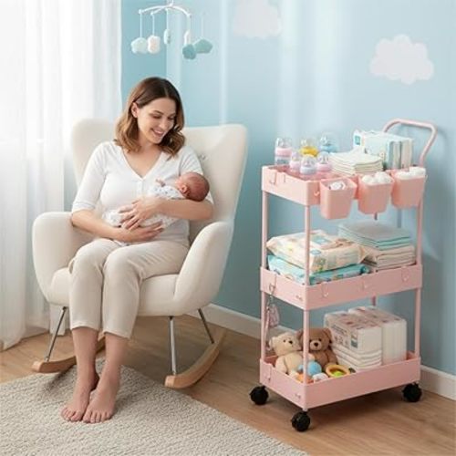 3 Tier Cart, Pink