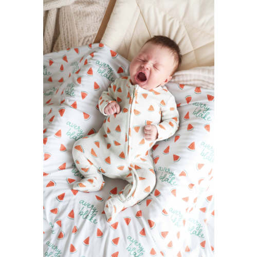 Slice, Slice Baby Bamboo Waffle Zipper Footie