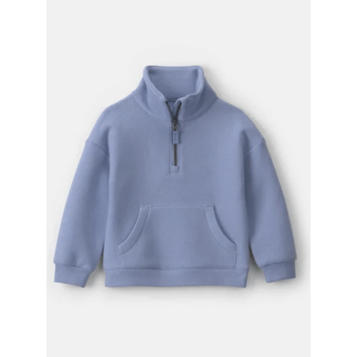 Blue quarter zip