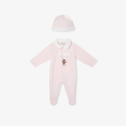 Baby set Jersey baby set with teddy bear print