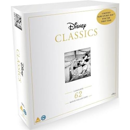 Disney Classics: Ultimate Complete 62 Movie Collection Limited Edition Collector's Box Set [Blu-Ray]