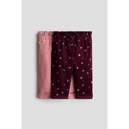 2-PACK JERSEY-LINED CORDUROY PANTS