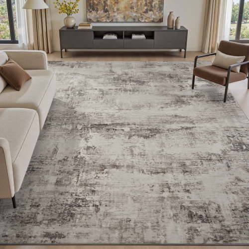 VUNATE 5'x7' Area Rugs for Living Room Washable Rugs Modern Abstract Distressed Indoor Rug Carpet Soft Fluffy Area Rugs for Bedroom Dining Room Office Kitchen Foldable Nonslip Rug Taupe