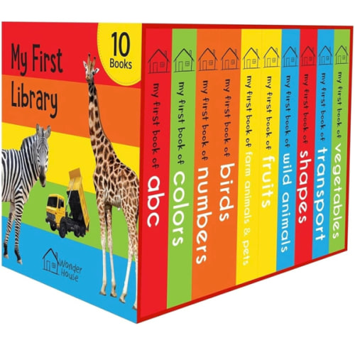 My First Library: Boxset of 10 Board Books for Kids