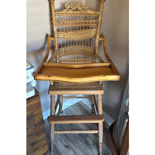 Cool, vintage antique highchair