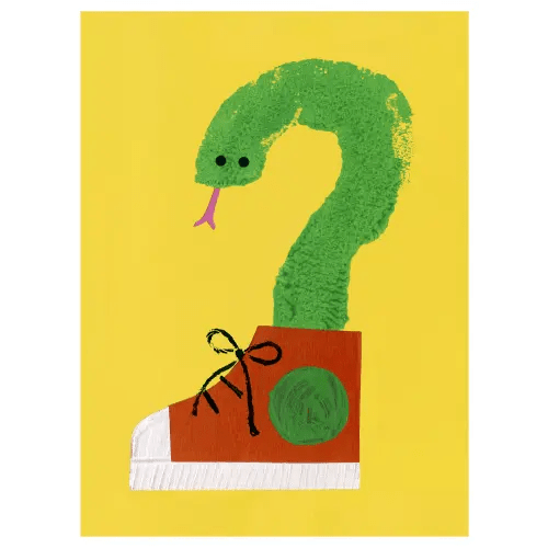 Twenty Questions: Sneaker Snake [PRINT] - Nucleus | Art Gallery and Store