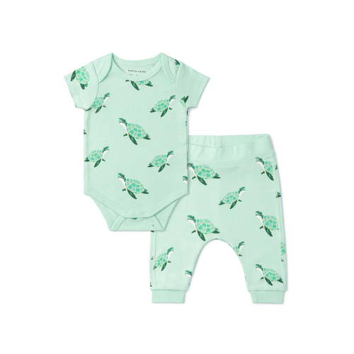 Monica + Andy First Moves Bodysuit + Groove Pant Set, Newborn -24 Months, 3-6 Months