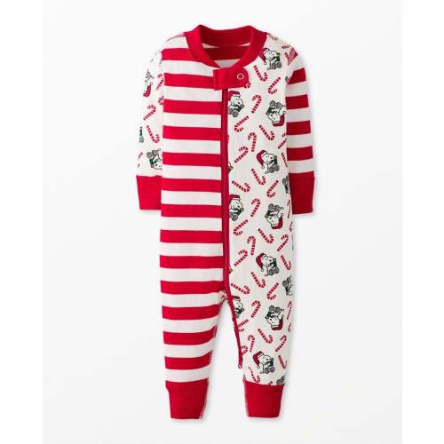 Baby Peanuts Holiday 2-Way Zip Sleeper