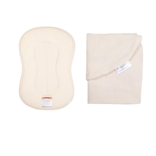 Lounger Curve + Muslin Cover Set | Natural