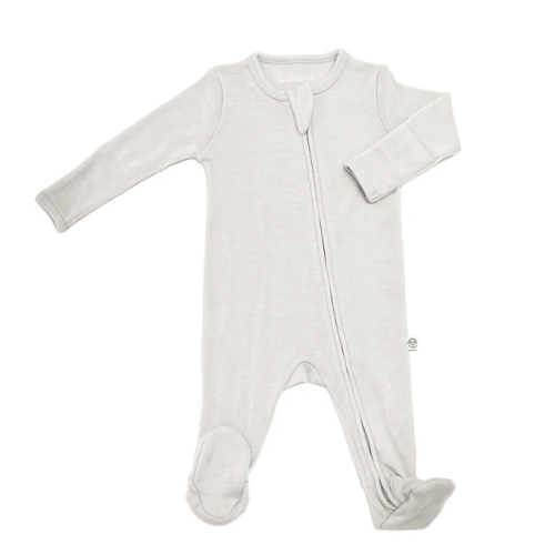 Footie Pajamas, Merino Wool, Oat
