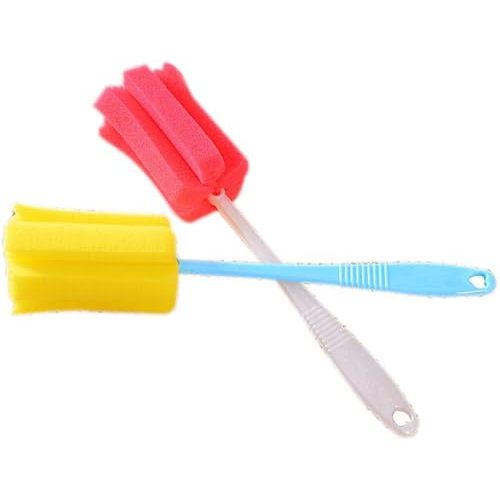 YEJI 10pcs Sponge Vacuum Cup Cleaning Brush Bottle Thermos Mug Cleaning Tool