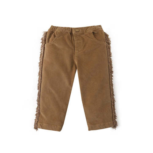 Baby Girl's Straight Leg Pull On Pants In Brown