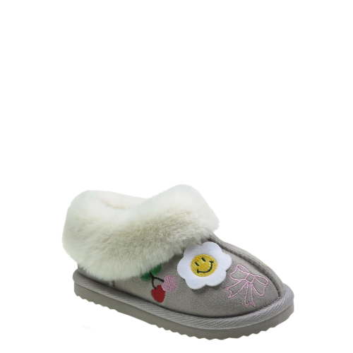 Wonder Nation Toddler Girls Slippers With Faux Fur Trim