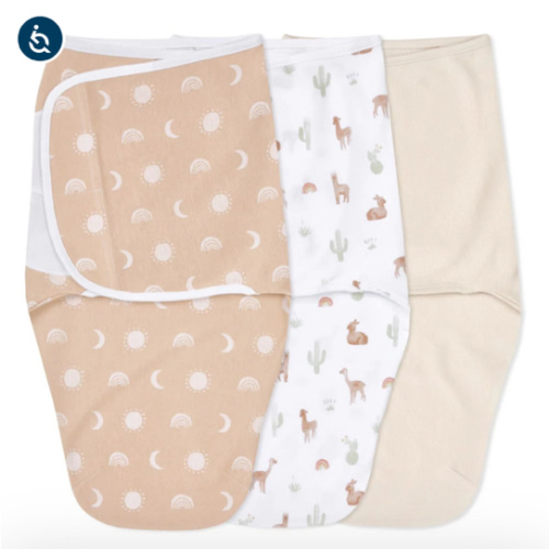 Desert Sun Easy Swaddle With No Zipper 0-3M | aden + anais