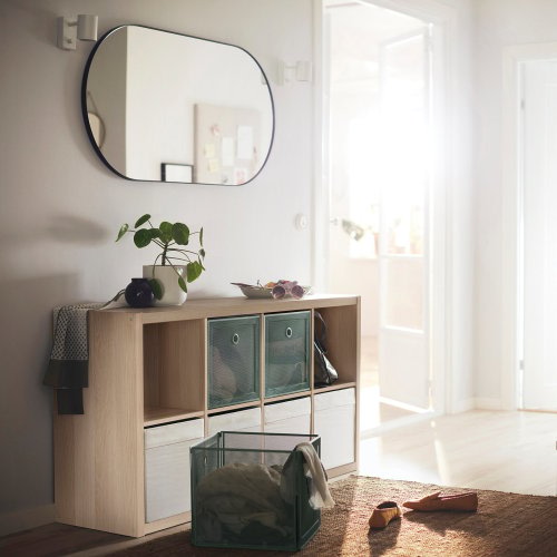 KALLAX Shelf unit - white stained oak effect 77x147 cm (30 1/8x57 5/8 ")