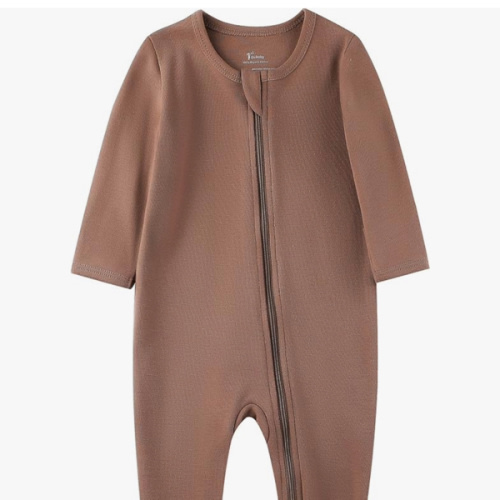 O2 BABY Baby Boys Girls Organic Cotton Zip-Front Sleeper Pajamas, Footed Sleep 'n Play