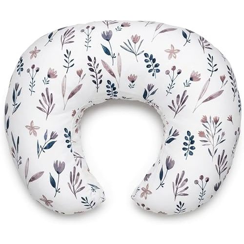 Nursing Pillow and Body Positioner for Breast Feeding and Bottle Feeding, Ultra Soft Breastfeeding Pillows with Removable Pillow Cover (Vine Whisper)