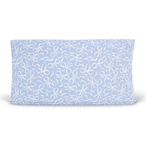 Blue-tiful Bows Changing Pad Cover