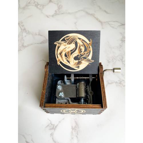 Avatar Music Box: The Avatar's Love Theme, Custom Engraved Birchwood