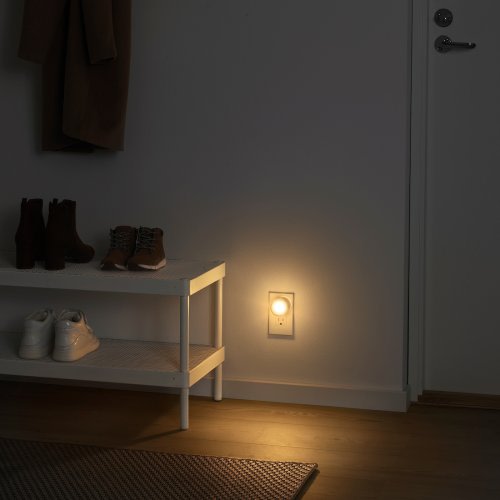 MÖRKRÄDD LED nightlight with sensor - white