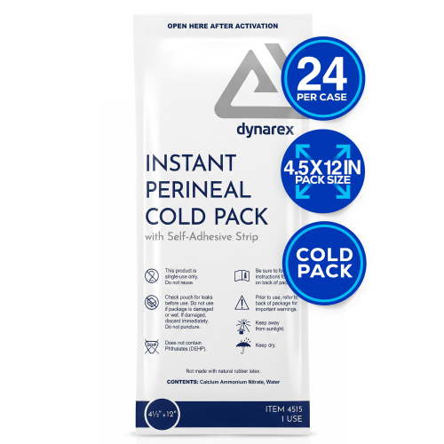 Dynarex, Perineal Instant Cold Pack, 4.5" x 12", 24 pack