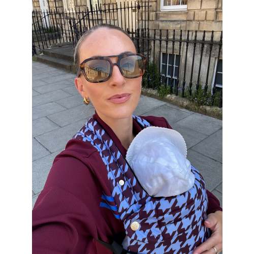 Nomad Air Houndstooth Baby Carrier - Harlow Lavender Blue