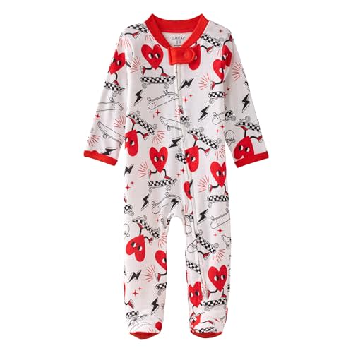 Scout Sleep & Play Baby Pajamas 100% Organic Cotton Footed Two Way Zipper Sleeper Pajamas for Baby Boys